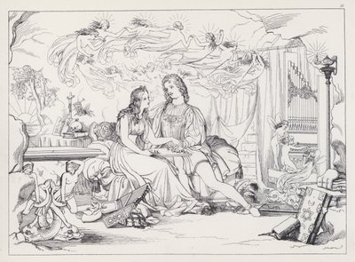 La Tempesta di Shakespeare, Atto V, Scena 1 da Joseph Noel after Paton